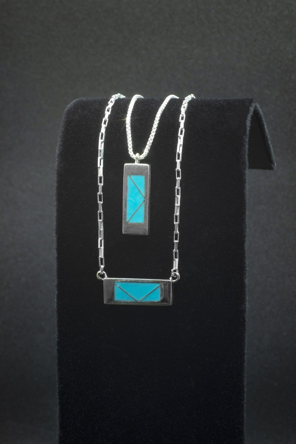 Chevron Rectangle Necklace
